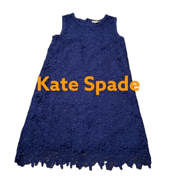 Kate Spade New York Girl's Lace Dress - New Navy - Size 14 Kate Spade New York Girl's Lace Dress - New Navy - Size 14